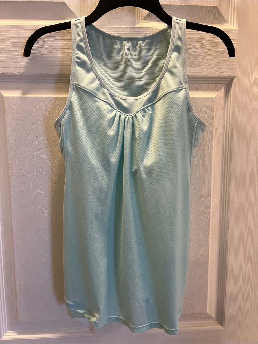 Athleta Mint Blue Pleated Athletic Tank - Women